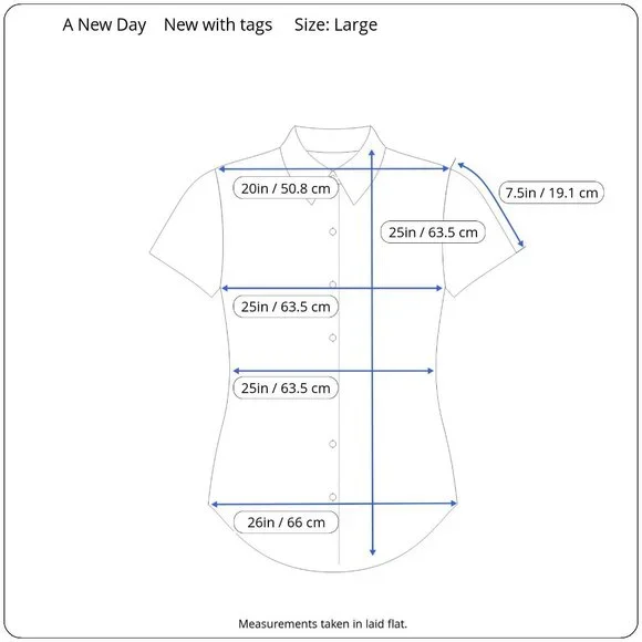 A New Day Womens Lime Green Button-Up Collared Short Sleeve Shirt Size Large - Picture 3 of 7